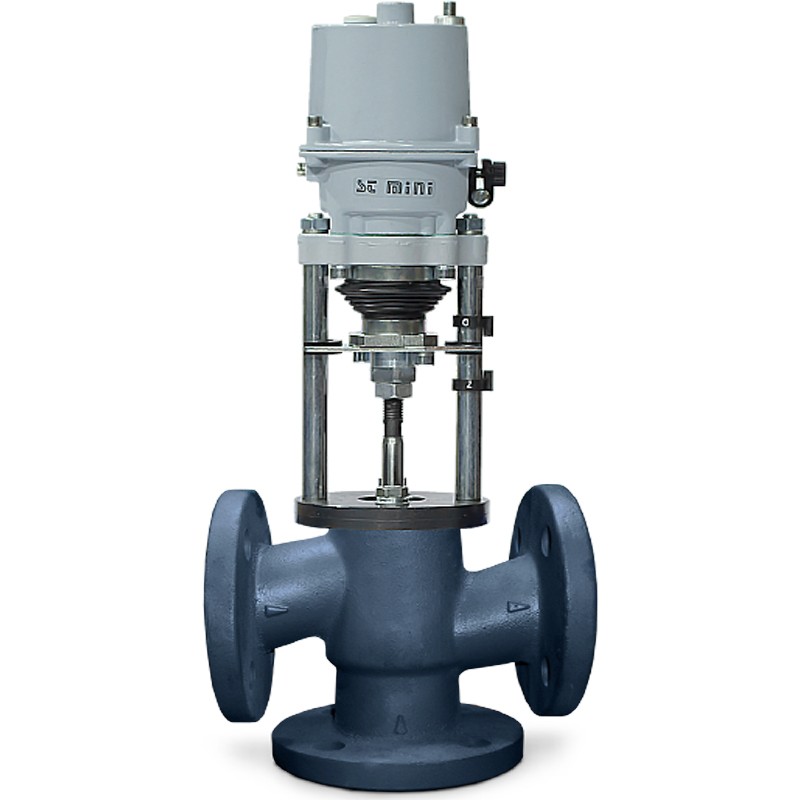 Клапан смесительный 27ч908нж DN65 PN16 с электроприводом 220В 25Kvs REGADA ST 0 490.0-0NJBC/00 (100Ом) КПСР-1