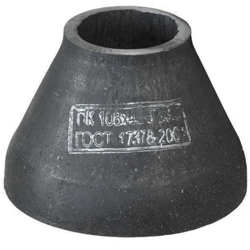 Переход стальной 12Х18Н10Т Дн 377х12,0-273х10,0 (DN350-250) 2 исполнение ГОСТ 17378-2001-1