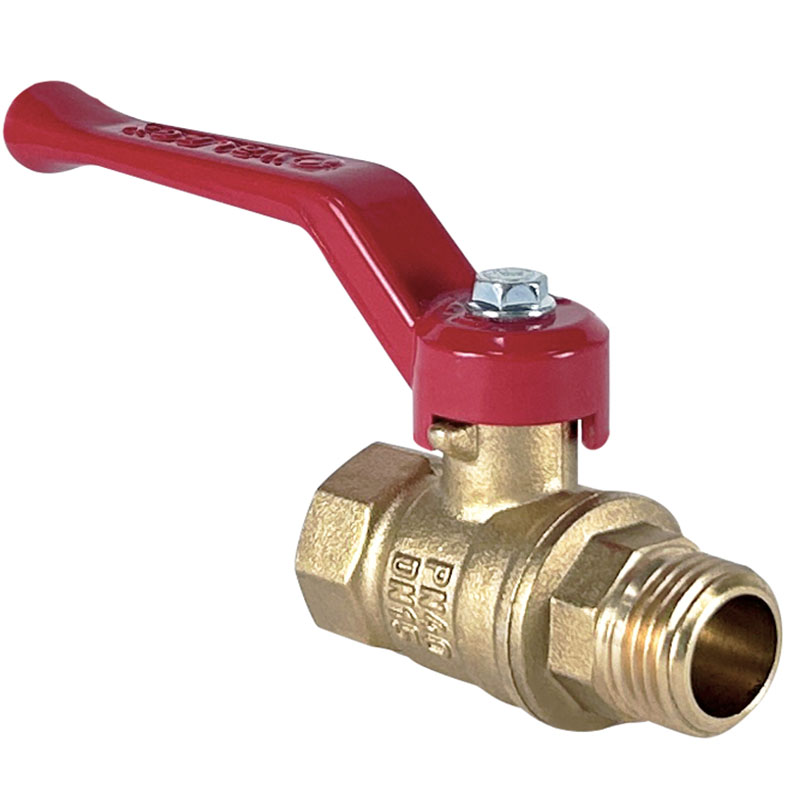 Кран латунный шаровой 11Б27фт1М DN 40 PN 25 рычаг муфта-штуцер Valfex.215 DeltaPro-1
