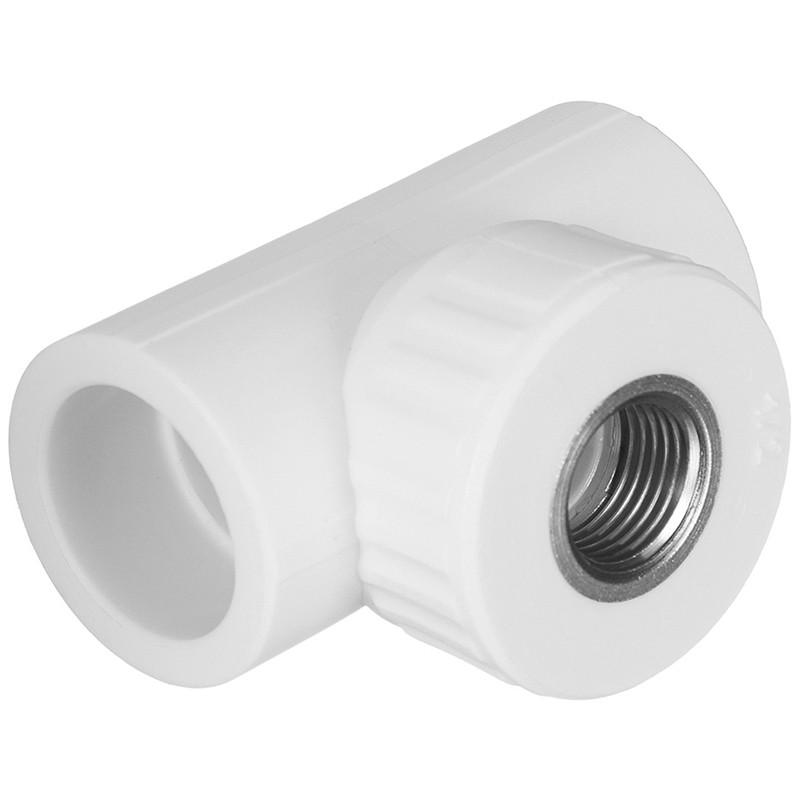 Тройник комбинированный ПП 32-1/2'' PN 25 с внутренней резьбой белый VALFEX -1