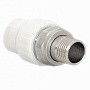 Муфта для радиатора ПП 20-3/4'' PN 25 с американкой белая РТП 14629