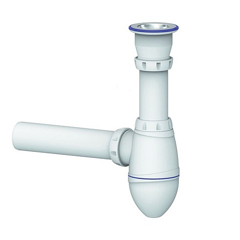 Сифон для умывальника Unicorn А210, 40х40 прямой отвод, 1 1/2'' х40 чаша из нержавеющей стали купить в Самаре | "Проконсим"
