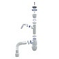 Сифон для мойки Unicorn В320V, 40х50 гибкий отвод, 1 1/2'' х40 чаша из нержавеющей стали с отводом для стиральной машины купить в Самаре | "Проконсим"