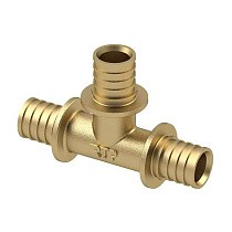 Тройники латунные для PEX-PEX труб DN 16-40 PN 16 под надвижную гильзу РосТурПласт купить в Самаре | "Проконсим"
