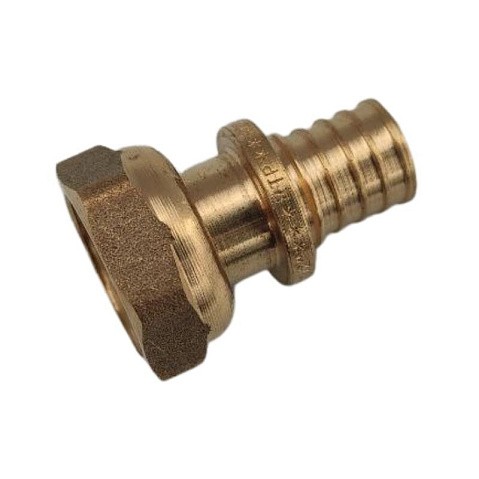 Муфта латунная для PEX труб  16-3/4''  PN 16  под надвижную гильзу с накидной гайкой  РосТурПласт купить в Самаре | "Проконсим"