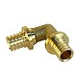 Угольник латунный для PEX труб 20-20 PN 16 S-2,8мм под надвижную гильзу Valfex VF.451.AF купить в Самаре | "Проконсим"