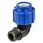 Угольник (отвод) компрессионный PN 16 для ПЭ DN 25-1/2'' обжимное-штуцер