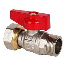 Краны латунные шаровые DN 15-20 PN 40 никелированные бабочка штуцер-накидная гайка MVI BV.531 купить в Самаре | "Проконсим"