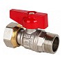 Краны латунные шаровые DN 15-20 PN 40 никелированные бабочка штуцер-накидная гайка MVI BV.531 купить в Самаре | "Проконсим"