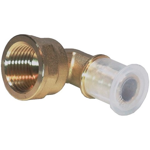 Угольник латунный для PEX труб 20-1/2'' с внутренней резьбой под надвижную гильзу Hipex типS HFWS00058 купить в Самаре | "Проконсим"