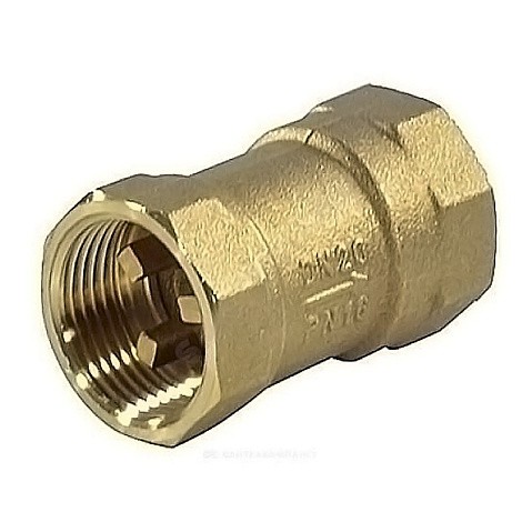 Клапан латунный обратный пружинный DN 25 PN 10, муфтовый, пластиковый шток купить в Самаре | "Проконсим"
