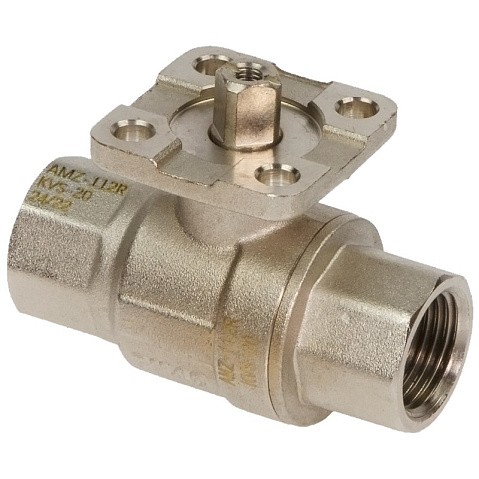 Краны латунные шаровые двухходовые DN 15-50 PN 25-40 никелированный под привод РИДАН AMZ-112R купить в Самаре | "Проконсим" Краны латунные шаровые двухходовые DN 15-50 PN 25-40 никелированный под привод РИДАН AMZ-112R купить в Самаре | "Проконсим"