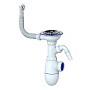 Сифон для мойки Unicorn В431VP, без отвода, 3 1/2'' х40 с отводом для стиральной машины, круглый перелив купить в Самаре | "Проконсим"