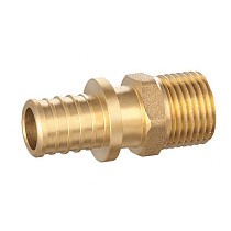 Муфты латунные для PEX труб DN 16-32 PN 16 под надвижную гильзу с наружной резьбой PLP купить в Самаре | "Проконсим"