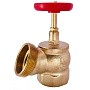 Клапан пожарный латунный угловой 125гр. DN 50-65 PN 16 КПЛ муфта-штуцер с удлиненным шпинделем Апогей купить в Самаре | "Проконсим"
