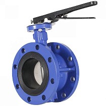 Затворы чугунные дисковые DN 50-200 PN 10(16) фланцевые с чугунным диском рычаг СибЗТА купить в Самаре | "Проконсим"