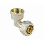 Угольник латунный для PEX труб 16-1/2'' PN 10 обжимной никелированный Valfex VF.352.N  купить в Самаре | "Проконсим"