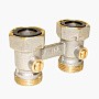 Узел нижнего подключения Vekotrim DN 15 PN 10 прямой двухтрубный 20-3/4'' c накидной гайкой, муфта купить в Самаре | "Проконсим"