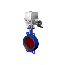 Затвор дисковый поворотный DN 300 PN 16 межфланцевый с диском из чугуна с электроприводом Tecfly VPI 4448 купить в Самаре | "Проконсим"
