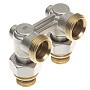 Узел нижнего подключения DN 20 угловой двухтрубный 20-1/2'' никелированный с ниппелем штуцерхштуцер РИДАН 003L0398R купить в Самаре | "Проконсим"