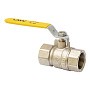 Кран латунный шаровой газовый MVI BV.811 DN 15 PN 25 никелированный полнопроходной муфта-муфта рычаг купить в Самаре | "Проконсим"