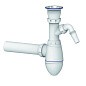 Сифон для умывальника Unicorn А310V, 40х40 прямой отвод, 1 1/2'' х40 чаша из нержавеющей стали с отводом для стиральной машины купить в Самаре | "Проконсим"