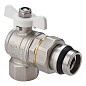 Кран латунный шаровой MVI BV.523 DN 20 PN 40 угловой с уплотнением никелированный полнопроходной американка купить в Самаре | "Проконсим"