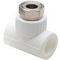 Тройник комбинированный ПП 20-3/4'' PN 25 с накидной гайкой белый РТП 14270 купить в Самаре | "Проконсим"