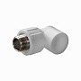 Угольник ПП 20-3/4'' с наружной резьбой белый Политэк