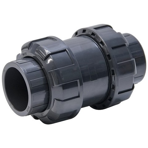 Клапан обратный пружинный НПВХ DN 75 уплотнение EPDM черный Aquaviva SHV075 купить в Самаре | "Проконсим"