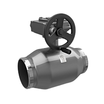 Краны стальные шаровые цельносварные DN 150-400 PN 16-25 приварные с редуктором LD купить в Самаре | "Проконсим"