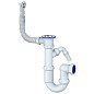 Сифон для мойки Unicorn Y441V, 1 1/2'' х40 без отвода, круглый перелив  с отводом для стиральной машины купить в Самаре | "Проконсим"