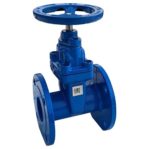 Задвижка чугунная 30ч39р DN   50 PN 10(16) с обрезиненным клином EPDM до 120гр. фланцевый ручной PR купить в Самаре | "Проконсим" (930130301)