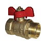 Краны латунные шаровые 11Б27п1 DN 15-32 PN 16 однотипные бабочка муфта-штуцер купить в Самаре | "Проконсим"