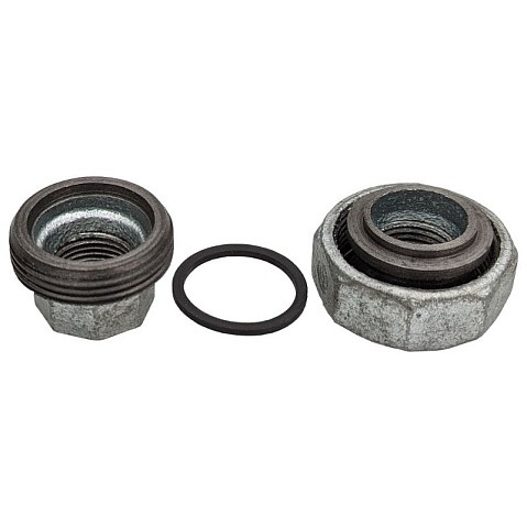 Американка чугунная DN 15-50 PN 16 оцинкованная муфта-муфта с плоской прокладкой Fittex Plus купить в Самаре | "Проконсим"