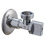 Кран латунный шаровой угловой MVI BV.464 DN 15-20 PN 10 штуцер бабочка купить в Самаре | "Проконсим"