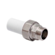 Муфты ПП трубные разъёмные DN 20-40 PN 25 с наружной резьбой американка белые Valfex купить в Самаре | "Проконсим"