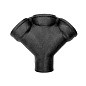 Крестовина ЧК (чугунная канализация) косая 45гр. Дн 100-100-100 купить в Самаре | "Проконсим"