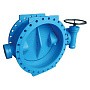 Затвор дисковый поворотный DN 200 PN 10 фланцевый с 2-эксцентриситетом редуктор FAF 38100200 купить в Самаре | "Проконсим"