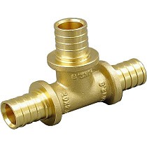 Тройники латунные для PEX-PEX труб DN 16-32 PN 10 переходные под надвижную гильзу ONE PLUS купить в Самаре | "Проконсим"