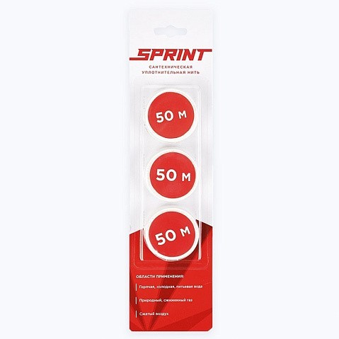 Уплотнительная нить Sprint набор катушек 3х50м, блистер купить в Самаре | "Проконсим"