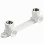 Угольник установочный двойной ПП 20-1/2'' PN 25 с внутренней резьбой белый Pro Aqua PA280008P купить в Самаре | "Проконсим"