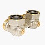 Узел нижнего подключения Vekotrim DN 15 PN 10 угловой двухтрубный20-3/4'' c накидной гайкой, муфта купить в Самаре | "Проконсим"