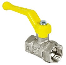 Краны латунные шаровые газовые 11Б27фт1М DN 15-50 PN 25-40 никелированные рычаг муфта-муфта Valfex.271 Standart ГОСТ Р 59553 купить в Самаре | "Проконсим"