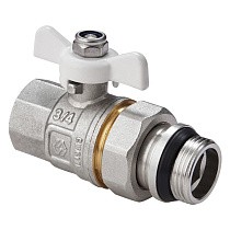 Краны латунные шаровые DN 15-20 PN 40 никелированные бабочка американка MVI BV.521 купить в Самаре | "Проконсим"