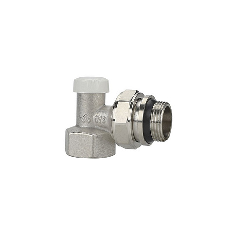 Клапан радиаторный VARMEGA VM10213 DN20 PN10 угловой настроечный G-3/4'' с уплотнением муфта-штуцер купить в Самаре | "Проконсим"