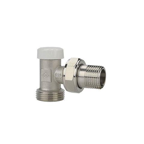 Клапан радиаторный VARMEGA VM10202 DN15x20 PN10 угловой настроечный с еврокомусом G-1/2х3/4'' штуцер купить в Самаре | "Проконсим"