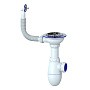 Сифон для мойки Unicorn В411, без отвода, 3 1/2'' х40 чаша из нержавеющей стали, круглый перелив купить в Самаре | "Проконсим"