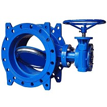 Затворы чугунные дисковые DN 200-1200 PN 10(16) фланцевые с 2-эксцентриситетами с чугунным диском редуктором СибЗТА купить в Самаре | "Проконсим"