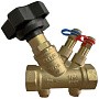Клапан балансировочный DN 40 PN 16 наклонный латунный с измерительным ниппелем и дренажом Kvs 19,27м3/ч муфта-муфта РИДАН MVT-R 003Z4045R купить в Самаре | "Проконсим"